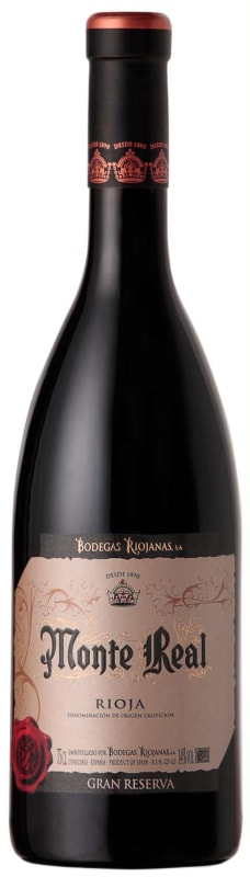 Bodegas Riojanas Monte Real Gran Reserva 2014 Front Bottle Shot