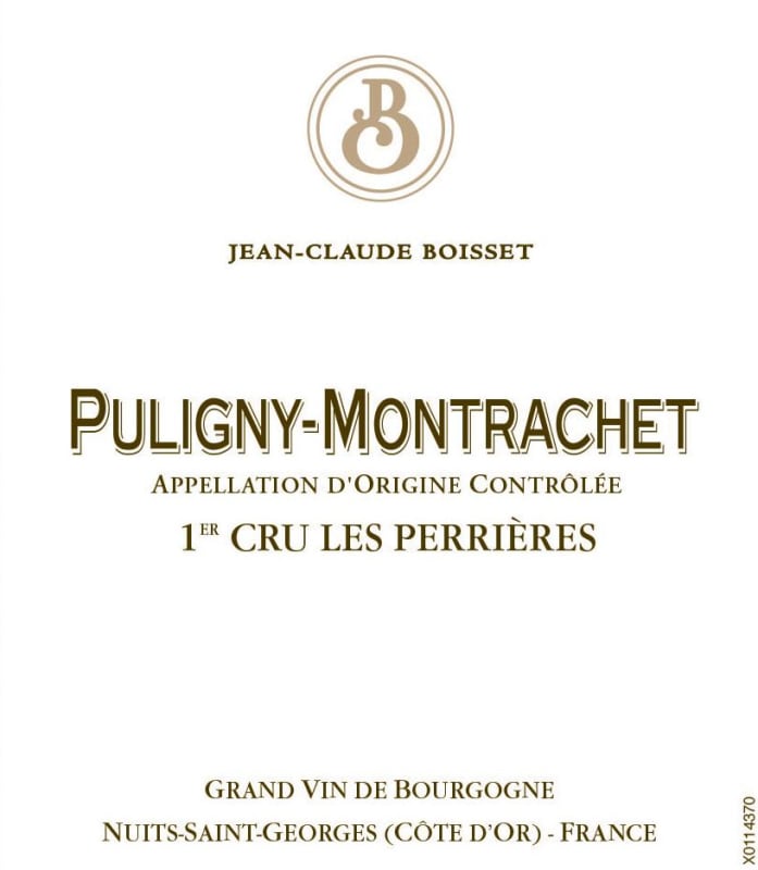 Jean-Claude Boisset Puligny-Montrachet Les Perrieres Premier Cru 2012 Front Label