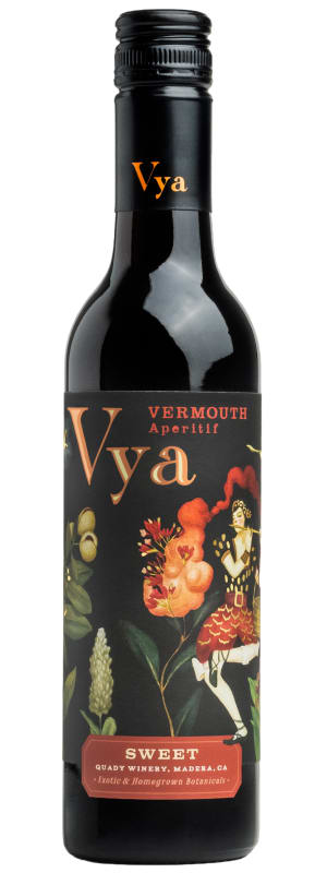 Quady Vya Sweet Vermouth (375ML half-bottle) Front Bottle Shot