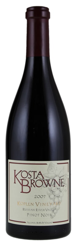 Kosta Browne Koplen Vineyard Pinot Noir 2007 Front Bottle Shot