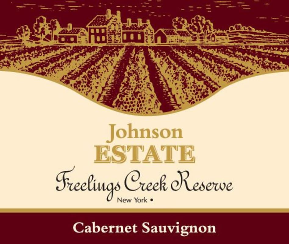 Johnson Estate Winery Freelings Creek Reserve Cabernet Sauvignon 2014 Front Label