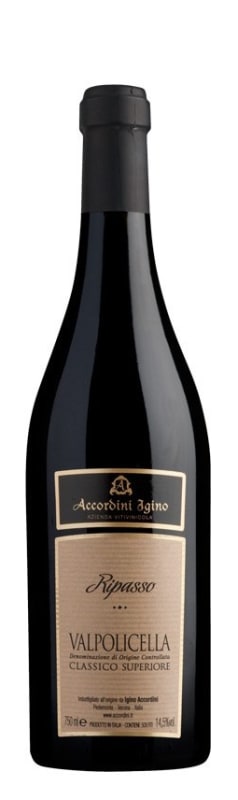 Accordini Igino Ripasso Valpolicella 2017 Front Bottle Shot
