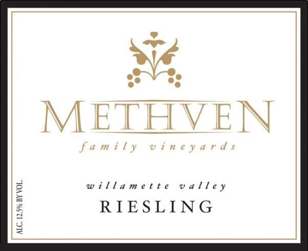 Methven Family Vineyards Riesling 2015 Front Label