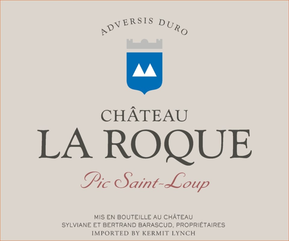 Chateau La Roque Pic Saint-Loup Rose 2018 Front Label