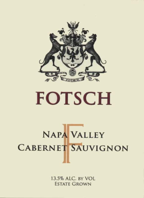 Real Napa Fotsch Estate Cabernet Sauvignon 2009 Front Label