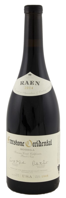 RAEN Freestone Occidental Bodega Pinot Noir 2014 Front Bottle Shot