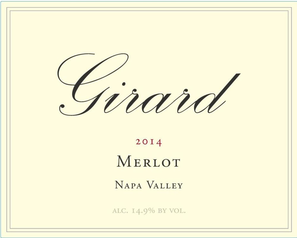 Girard Merlot 2014 Front Label