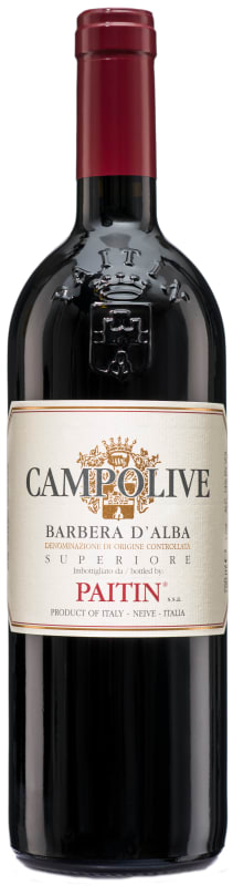 Paitin Barbera d'Alba Campolive 2015 Front Bottle Shot