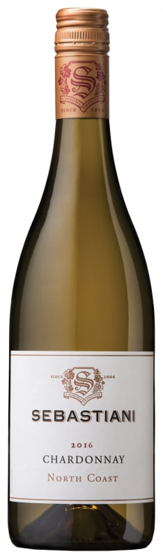 Sebastiani North Coast Chardonnay 2016 Front Bottle Shot
