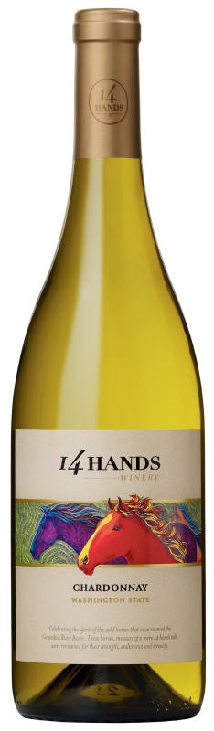 14 Hands Chardonnay 2016 Front Bottle Shot