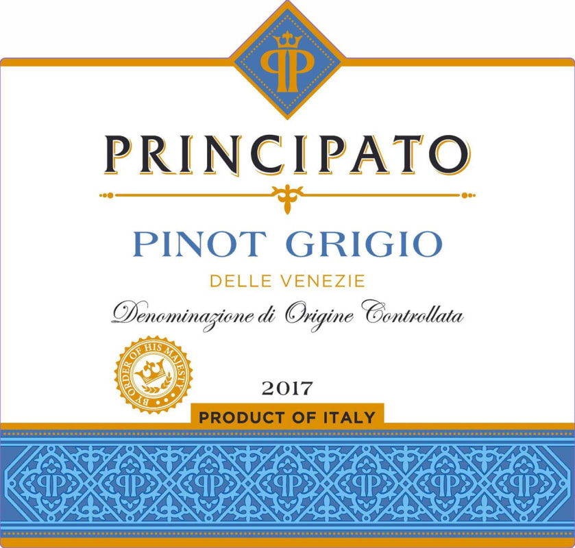 Principato Delle Venezie Pinot Grigio 2017 Front Label
