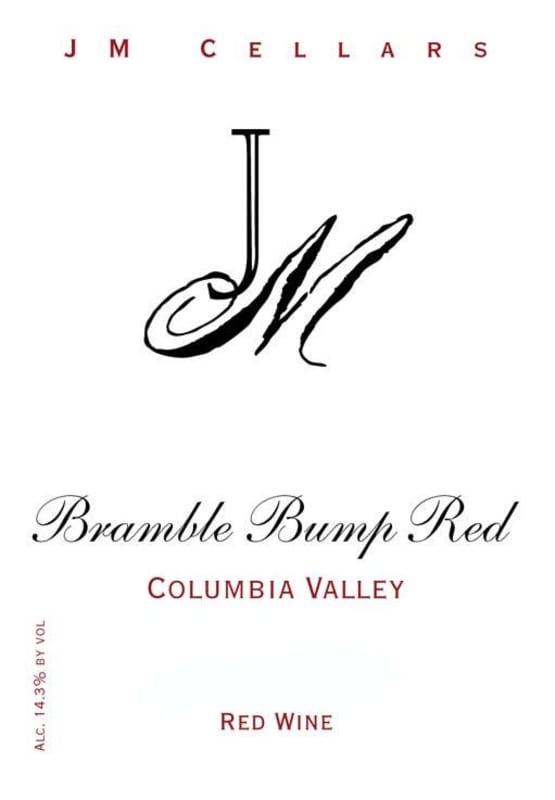 JM Cellars Bramble Bump Red 2009 Front Label