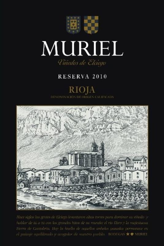 Bodegas Muriel Reserva 2010 Front Label