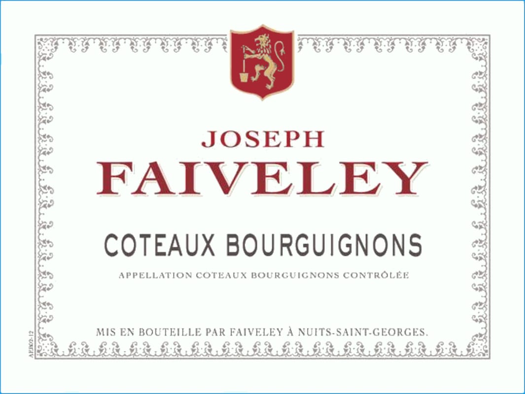 Faiveley Coteaux Bourguignons Rouge 2012 Front Label