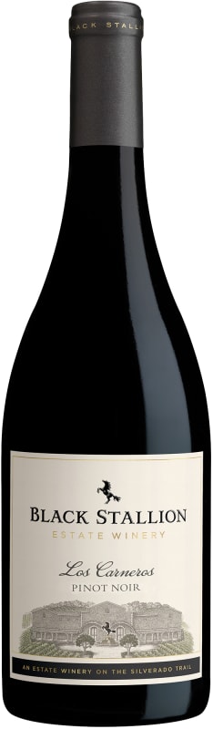 Black Stallion Winery Los Carneros Pinot Noir 2017 Front Bottle Shot