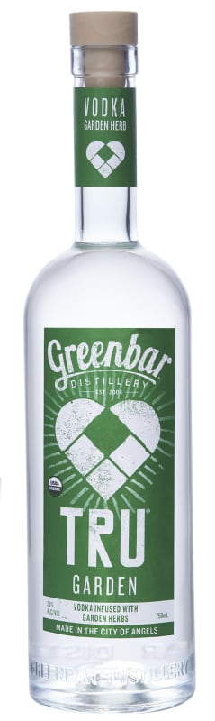 Greenbar TRU Garden Vodka Front Bottle Shot