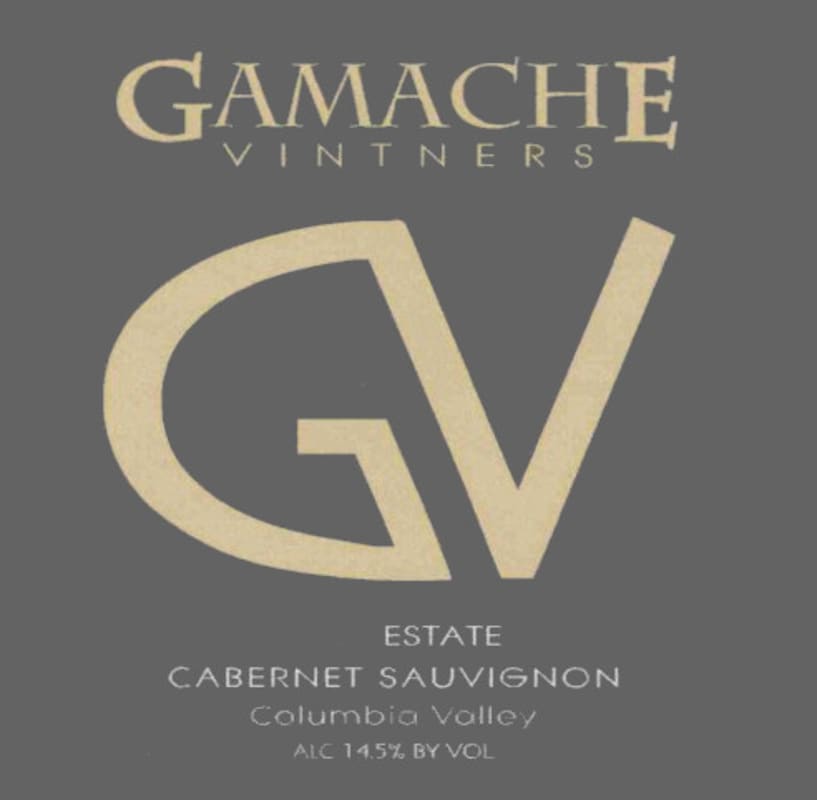 Gamache Vintners Estate Cabernet Sauvignon 2008 Front Label