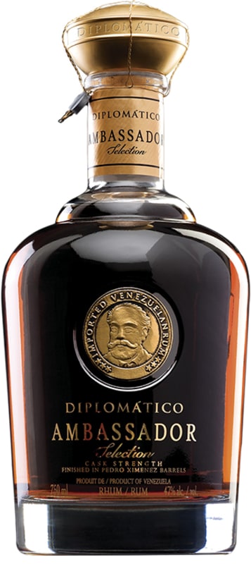 Diplomatico Ambassador Cask Strength Rum Front Bottle Shot