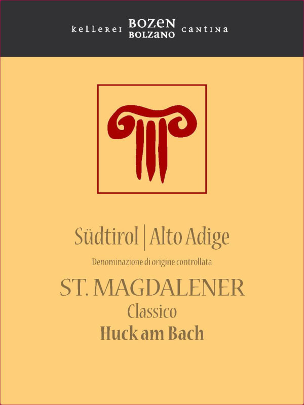 Kellerei Bozen Alto Adige St. Magdalener Huck Am Bach Classico 2017 Front Label