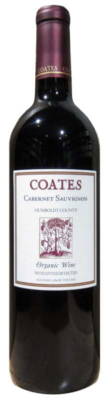 Coates Vineyards Organic Cabernet Sauvignon 2014 Front Bottle Shot