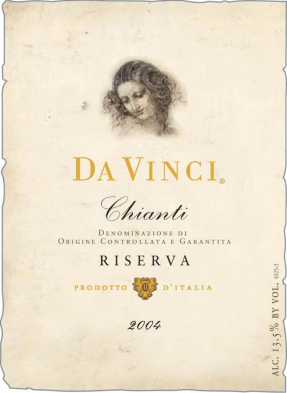 Da Vinci Chianti Riserva 2004 Front Label