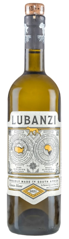 Lubanzi Chenin Blanc 2021 Front Bottle Shot