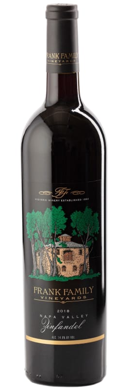 Frank Family Vineyards Zinfandel 2018 Front Bottle Shot