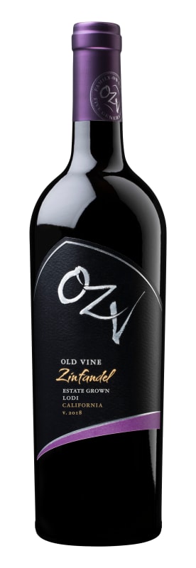 OZV Old Vine Zinfandel 2018 Front Bottle Shot