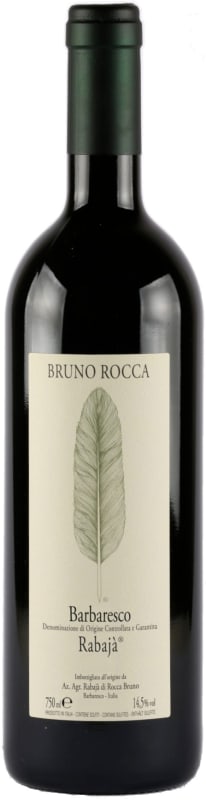 Bruno Rocca Barbaresco Rabaja 2022 Front Bottle Shot