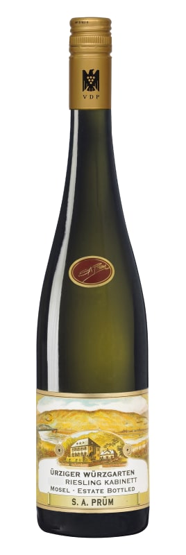 S.A. Prum Urziger Wurzgarten Riesling Kabinett 2016 Front Bottle Shot