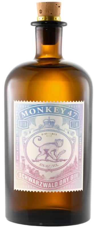 Monkey 47 Distiller's Cut Schwarzwald Dry Gin (375ML half-bottle) Front Bottle Shot