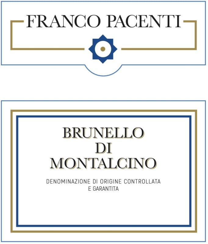 Franco Pacenti Brunello di Montalcino 2016 Front Label