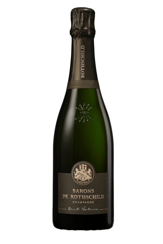Champagne Barons de Rothschild Brut Nature Front Bottle Shot