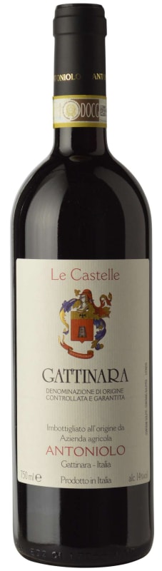 Antoniolo Le Castelle Gattinara 2013 Front Bottle Shot