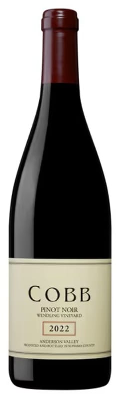 Cobb Wines Wendling Pinot Noir 2022 Front Bottle Shot