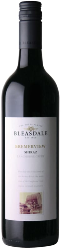 Bleasdale Bremerview Shiraz 2015 Front Bottle Shot