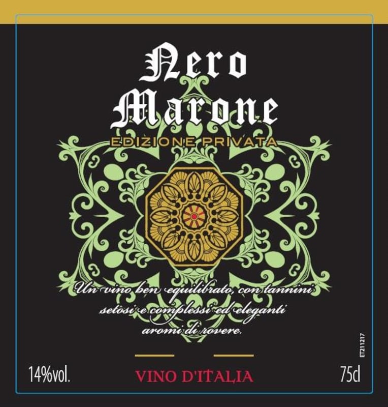 Marone Castiglione Falletto Edizione Privata 2016 Front Label