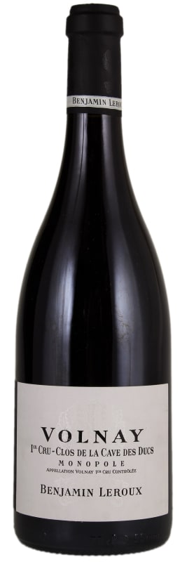 Benjamin Leroux Volnay Clos de la Cave des Ducs Premier Cru 2017 Front Bottle Shot