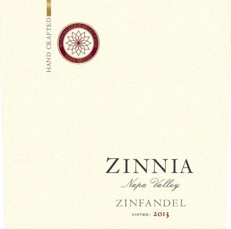 Zinnia 2013 Front Label