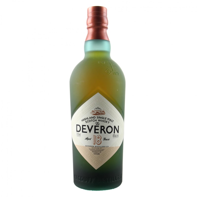 The Deveron 18 Year Old Single Malt Scotch Whisky Front Bottle Shot