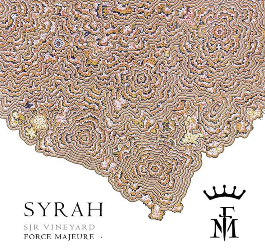 Force Majeure SJR Vineyard Syrah 2017 Front Label