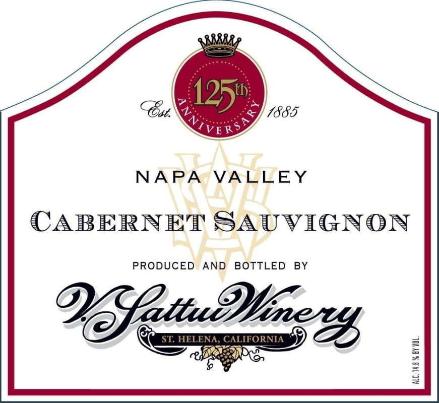V. Sattui Cabernet Sauvignon 2015 Front Label