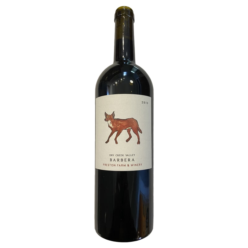 Preston Vineyards Barbera 2019 Front Bottle Shot