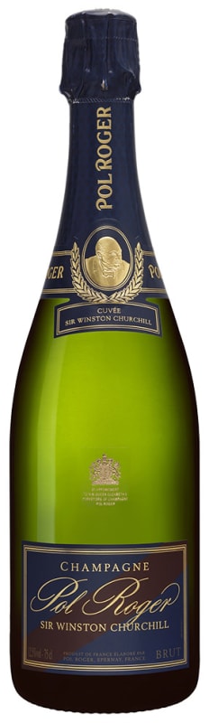 Pol Roger Sir Winston Churchill Brut with Gift Box 2004 Front Bottle Shot