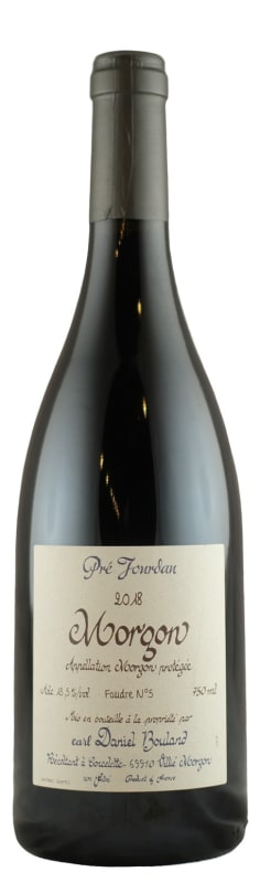 Daniel Bouland Morgon Pre Jourdan 2018 Front Bottle Shot