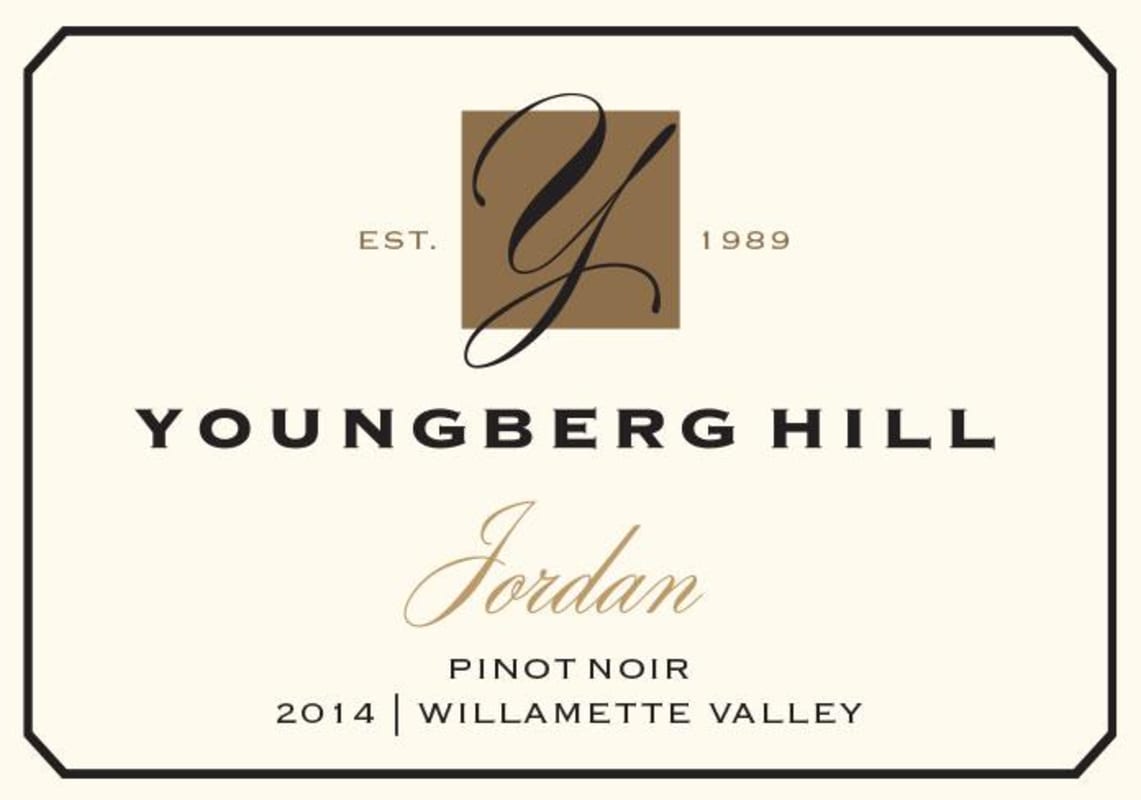 Youngberg Hill Vineyards Jordan Pinot Noir 2014 Front Label