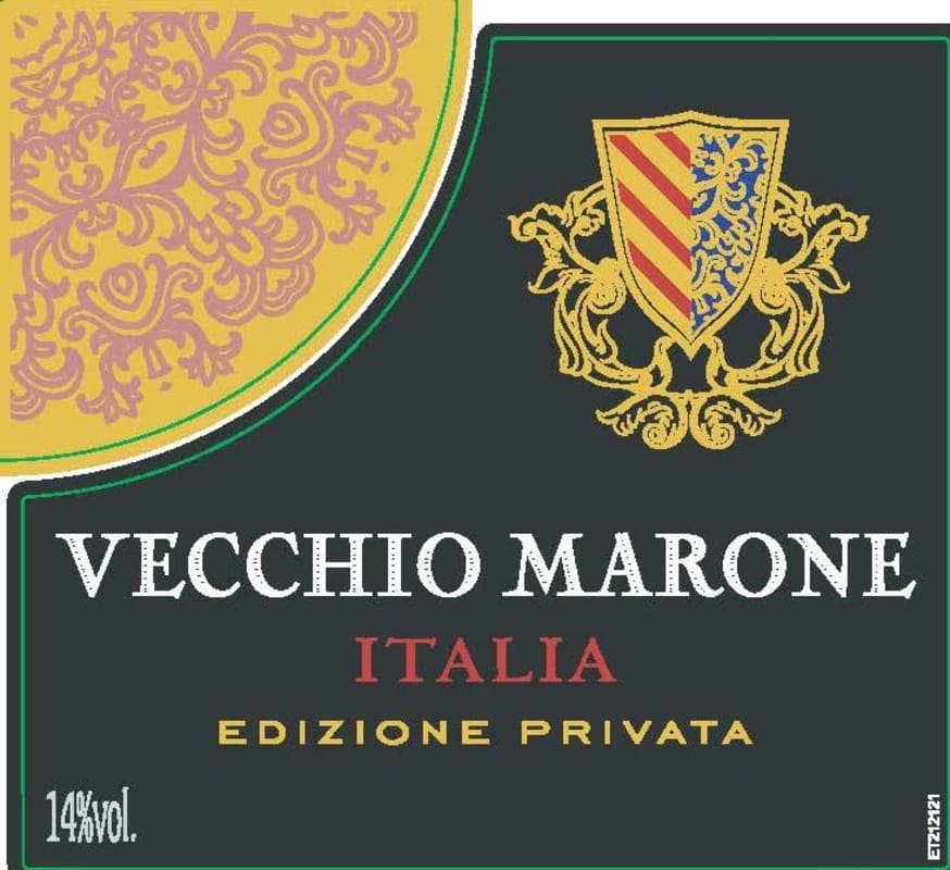 Vecchio Marone Edizione Privata 2017 Front Label