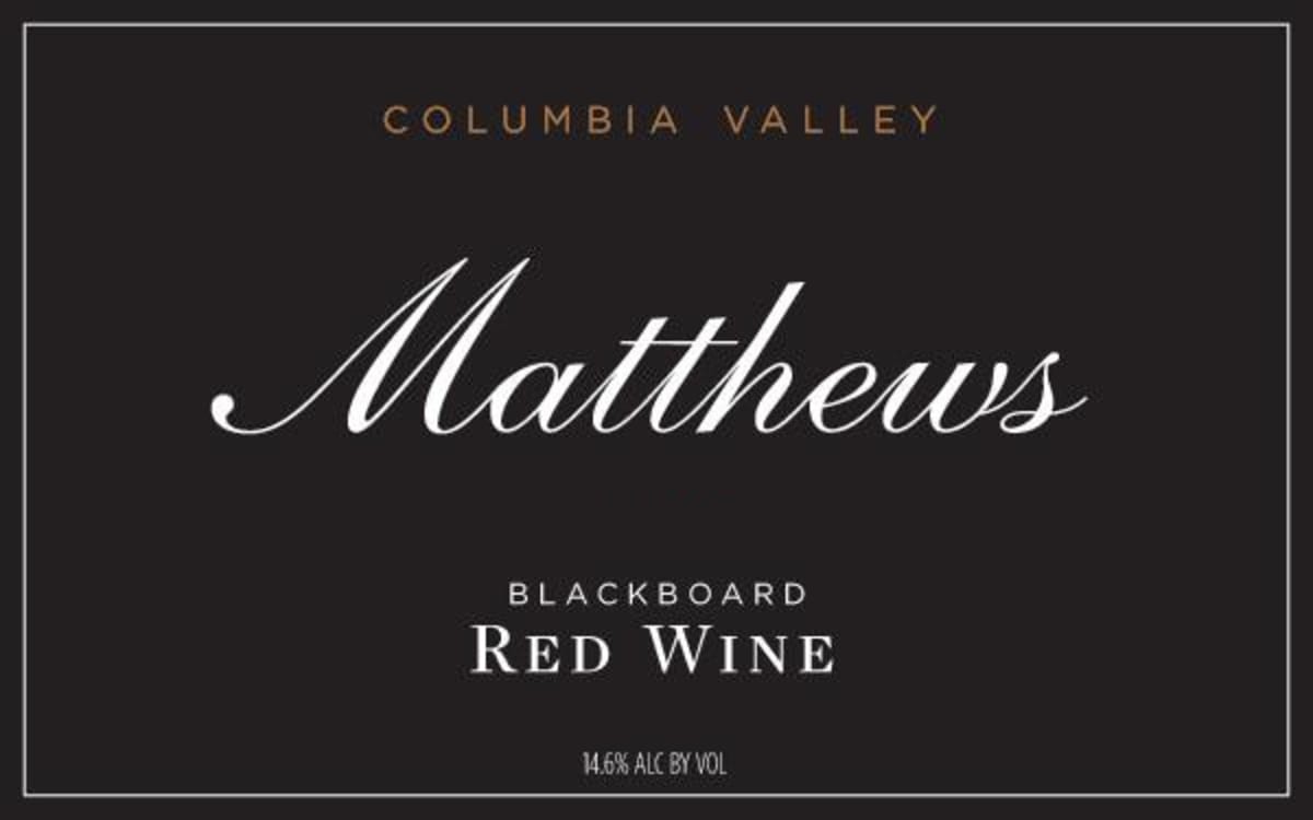 Blackboard Red Wine 2014 Front Label