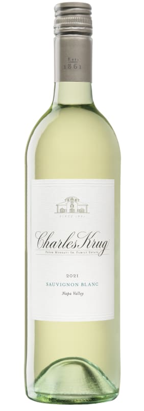 Charles Krug Sauvignon Blanc 2021 Front Bottle Shot