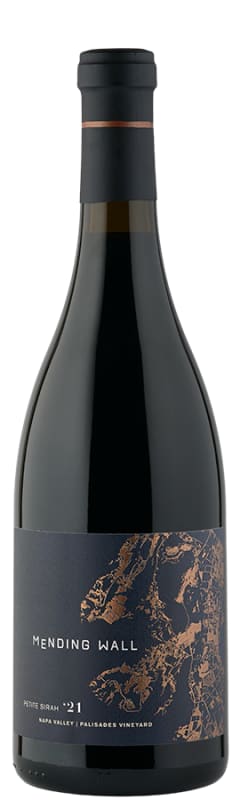 Mending Wall Palisades Vineyard Petite Sirah 2021 Front Bottle Shot